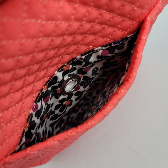 Vera Bradley Iconic Triple Zip Hipster Coral Reef Purse - Picture 9 of 15